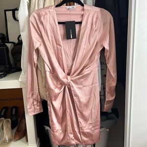 Fashion Nova Sugar Free dress in Blush